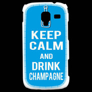 Coque Samsung Galaxy Ace 2 Keep Calm Drink champagne Cyan