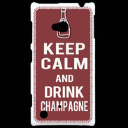 Coque Nokia Lumia 720 Keep Calm Drink Champagne Brique