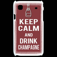 Coque Samsung Galaxy S Keep Calm Drink Champagne Brique