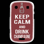 Coque Blackberry Bold 9900 Keep Calm Drink Champagne Brique