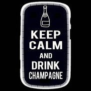 Coque Blackberry Bold 9900 Keep Calm Drink champagne Noir