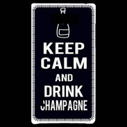 Coque LG Optimus L7 Keep Calm Drink champagne Noir