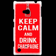 Coque Nokia Lumia 720 Keep Calm Drink champagne Rouge
