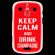 Coque Blackberry Bold 9900 Keep Calm Drink champagne Rouge