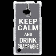Coque Nokia Lumia 720 Keep Calm Drink champagne Gris