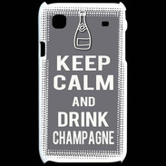 Coque Samsung Galaxy S Keep Calm Drink champagne Gris