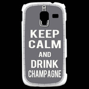 Coque Samsung Galaxy Ace 2 Keep Calm Drink champagne Gris