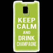 Coque LG P990 Keep Calm Drink champagne Vert pomme