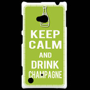 Coque Nokia Lumia 720 Keep Calm Drink champagne Vert pomme