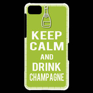 Coque Blackberry Z10 Keep Calm Drink champagne Vert pomme
