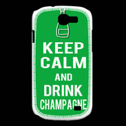 Coque Samsung Galaxy Express Keep Calm Drink champagne Vert