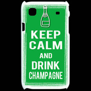 Coque Samsung Galaxy S Keep Calm Drink champagne Vert