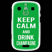 Coque Blackberry Bold 9900 Keep Calm Drink champagne Vert