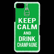 Coque Blackberry Z10 Keep Calm Drink champagne Vert