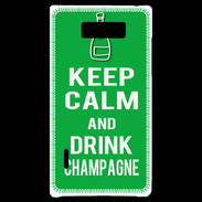 Coque LG Optimus L7 Keep Calm Drink champagne Vert