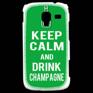 Coque Samsung Galaxy Ace 2 Keep Calm Drink champagne Vert
