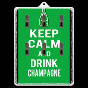 Porte clés Keep Calm Drink champagne Vert