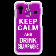 Coque Samsung ACE S5830 Keep Calm Drink champagne Violet