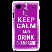 Coque Samsung Galaxy S Keep Calm Drink champagne Violet