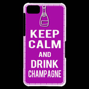 Coque Blackberry Z10 Keep Calm Drink champagne Violet