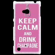 Coque Nokia Lumia 720 Keep Calm Drink champagne Rose