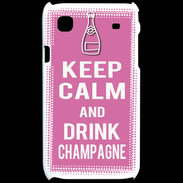 Coque Samsung Galaxy S Keep Calm Drink champagne Rose