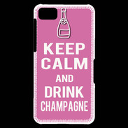 Coque Blackberry Z10 Keep Calm Drink champagne Rose