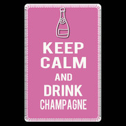 Etui carte bancaire Keep Calm Drink champagne Rose