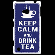 Coque Nokia Lumia 720 Keep Calm Drink Tea Bleu