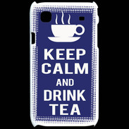 Coque Samsung Galaxy S Keep Calm Drink Tea Bleu
