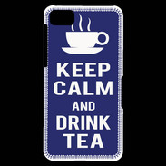 Coque Blackberry Z10 Keep Calm Drink Tea Bleu