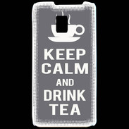 Coque LG P990 Keep Calm Drink Tea Gris
