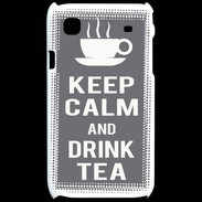 Coque Samsung Galaxy S Keep Calm Drink Tea Gris