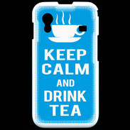 Coque Samsung ACE S5830 Keep Calm Drink Tea Cyan