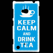 Coque Nokia Lumia 720 Keep Calm Drink Tea Cyan