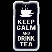 Coque Samsung ACE S5830 Keep Calm Drink Tea Noir