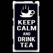 Coque Nokia Lumia 720 Keep Calm Drink Tea Noir