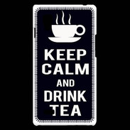 Coque LG Optimus L9 Keep Calm Drink Tea Noir