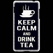 Coque LG Optimus G Keep Calm Drink Tea Noir