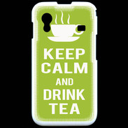 Coque Samsung ACE S5830 Keep Calm Drink Tea Vert pomme
