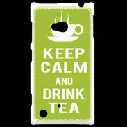 Coque Nokia Lumia 720 Keep Calm Drink Tea Vert pomme