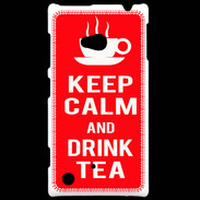 Coque Nokia Lumia 720 Keep Calm Drink Tea Rouge