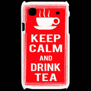 Coque Samsung Galaxy S Keep Calm Drink Tea Rouge