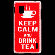Coque LG Optimus G Keep Calm Drink Tea Rouge