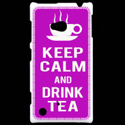 Coque Nokia Lumia 720 Keep Calm Drink Tea Violet