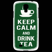 Coque Samsung Galaxy S4 Keep Calm Drink Tea Vert