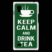 Coque LG Optimus L9 Keep Calm Drink Tea Vert