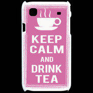 Coque Samsung Galaxy S Keep Calm Drink Tea Rose