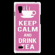 Coque LG Optimus L9 Keep Calm Drink Tea Rose