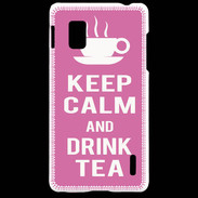 Coque LG Optimus G Keep Calm Drink Tea Rose